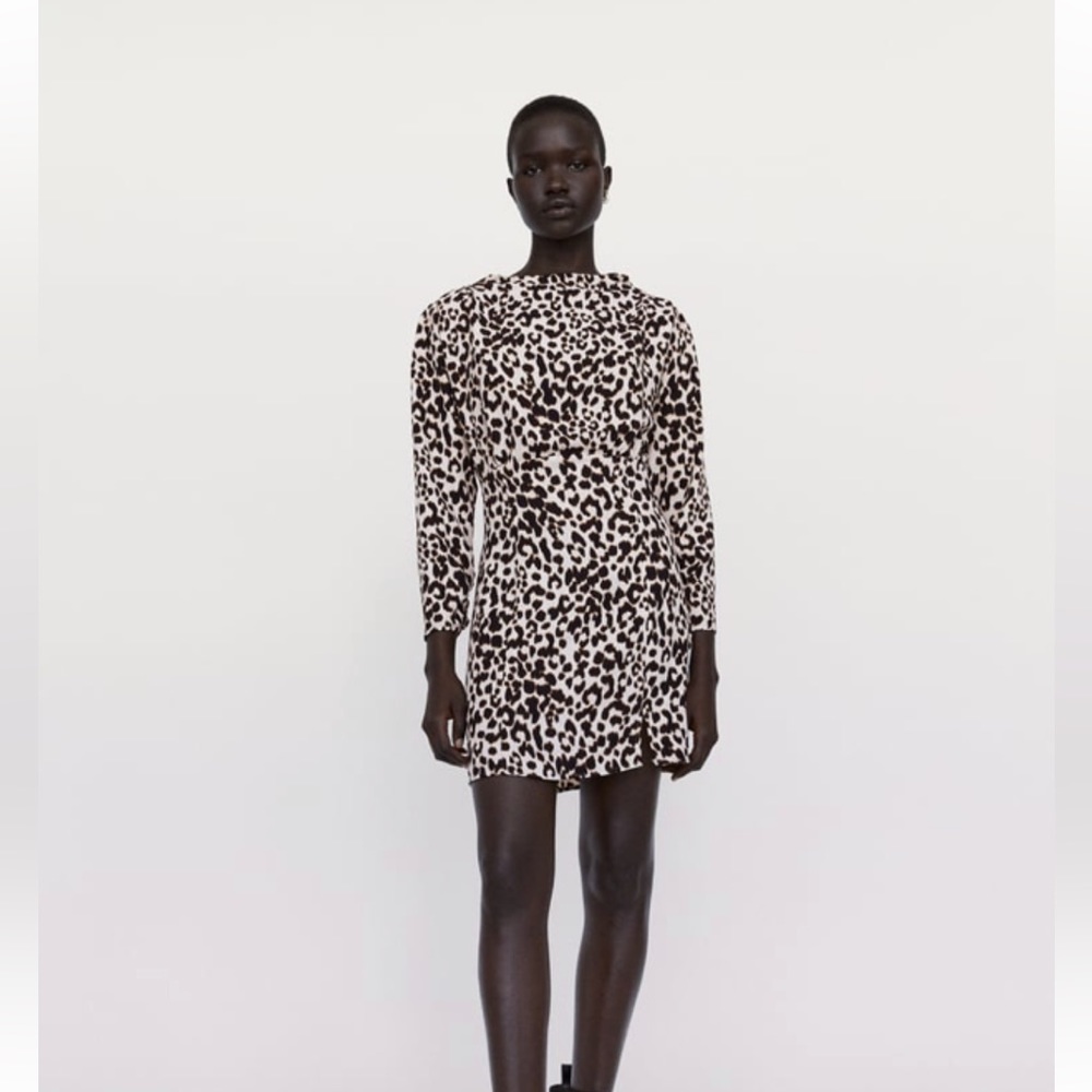 Zara mini dress with shoulder pads